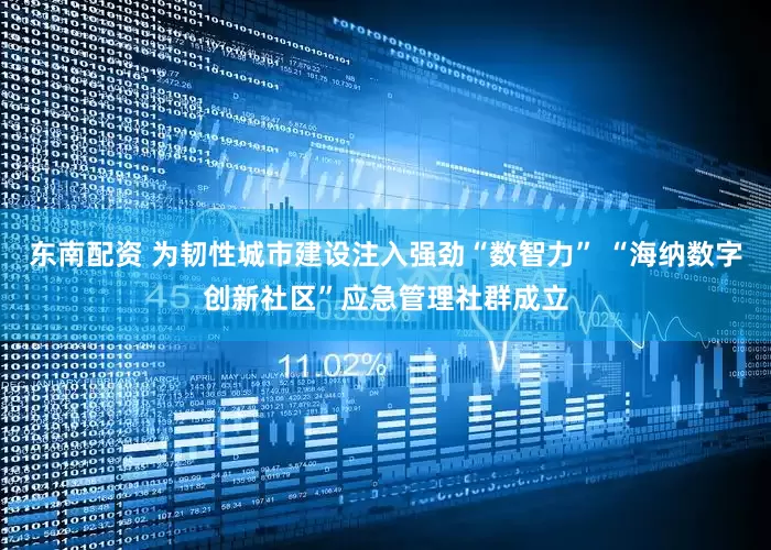 东南配资 为韧性城市建设注入强劲“数智力” “海纳数字创新社区”应急管理社群成立